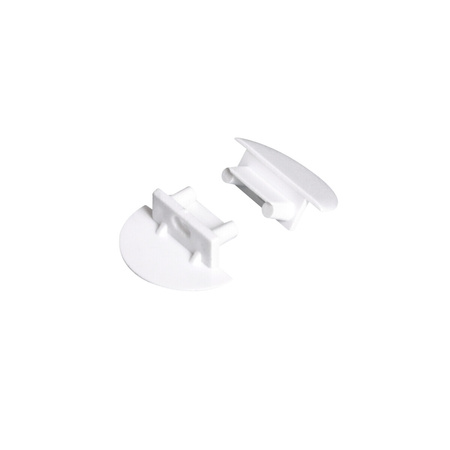 Zaślepka do Profili Aluminiowych Biały Pełna STOPPER Kanlux 2szt.