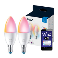 2x Żarówka LED E14 C37 4,9W = 40W 2200-6500K + RGB SMART WiFi WiZ