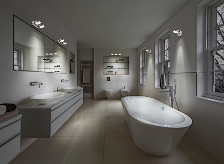 Kinkiet LED Lampa Sufitowa Ścienna Łazienkowa 20W 700lm CCT 45 cm IP44 Ściemnialna Srebrny SMART+ WiFi Sun@Home Ledvance