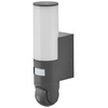 Inteligentna Lampa Zewnętrzna LED z Kamerą 16W 900lm 3000K Ciepła Czujnik Ruchu Światła Regulacja Głośnik Alarm Ściemnialna IP44 Szary SMART+ WiFi Camera Ledvance