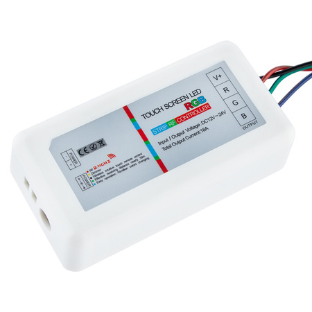 Sterownik do Taśm LED RGB ODBIORNIK 216W + Pilot dotykowy RF 2,4GHz