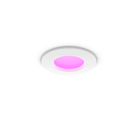 Panel LED Oprawa Podtynkowa Wpuszczana 8.3W 1000lm IP44 White and Color Ambiance RGB + TW Biała Inteligentna SMART Zigbee Bluetooth Slim Downlights Philips HUE