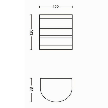 Kinkiet Ogrodowy Lampa Elewacyjna Zewnętrzna LED 3.2W 270lm 2700K IP44 Srebrna Calgary Philips