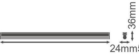 Lampa Oprawa Liniowa Listwa Oświetleniowa 10W 1000lm 3000K Ciepła Biały Batten Ledvance