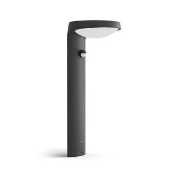 Lampa Ogrodowa Solarna Zewnętrzna SŁUPEK 40cm LED 1.2W 250lm 3000K IP44 z Czujnikiem Ruchu i Zmierzchu Tyla Ultra Efficient Philips