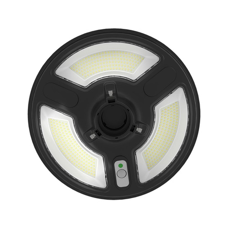 Lampa Oprawa Solarna Ogrodowa LED 7.5W 6500K IP65 Z czujnikiem ruchu i pilotem RF Okrągła Czarna VT-45W V-TAC