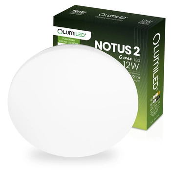 Plafon LED Lampa Sufitowa Natynkowa 12W NOTUS 2 Okrągły 25 cm IP44 LUMILED