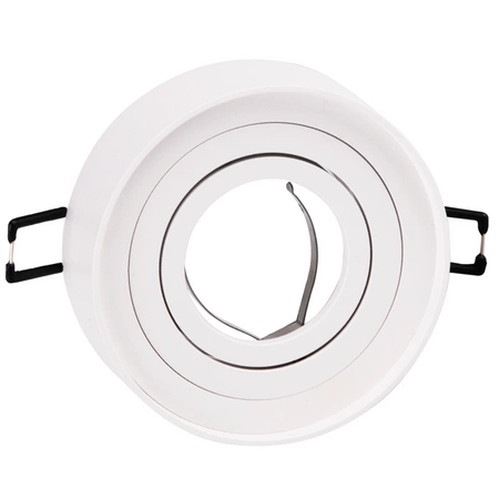 Oprawa Sufitowa Podtynkowa MR16 GAJA Tuba Spot Okrągła Ruchoma Biała GOLDLUX