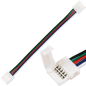 Złączka do taśmy LED 5PIN RGB+W 2-stronna z przewodem 10mm