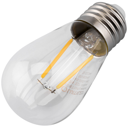 Żarówka LED E27 Edison ST14 2W = 20W 220lm 3000K Ciepła 360° FILAMENT LUMILED