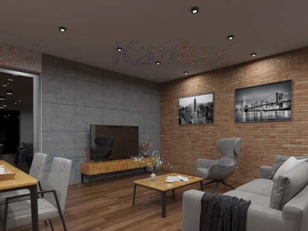 Oprawa sufitowa halogenowa MINI BORD MR16 GU10 czarna IP20 Kanlux