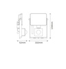 Naświetlacz LED Halogen Zewnętrzny Reflektor 10W 6500K 900lm IP65 z Czujnikiem Ruchu i Światła FLOODLIGHT LUX SENSOR OSRAM