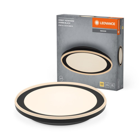 Lampa Ścienna Sufitowa Kinkiet Oprawa Punktowa Natynkowa 24W 1450lm CCT Czarny Orbis Ledvance