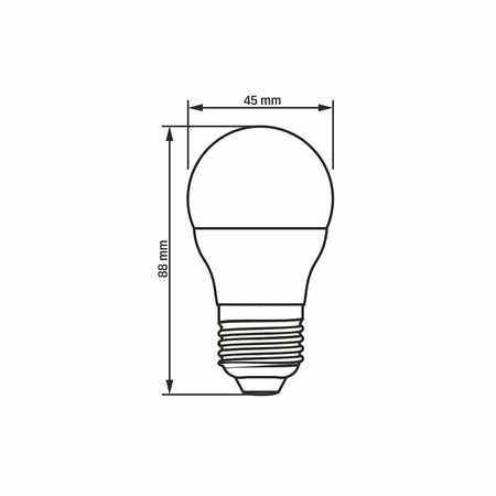 Żarówka LED E27 G45 Kulka 7W = 50W 630lm 4000K Neutralna 240° Videx