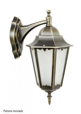 Lampa Ogrodowa Zewnętrzna Elewacyjna KINKIET LED Retro Classic II K 3012/1/DH E27 Su-Ma