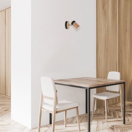 Lampa Ścienna Kinkiet BARON Czarna 1xGU10 Milagro