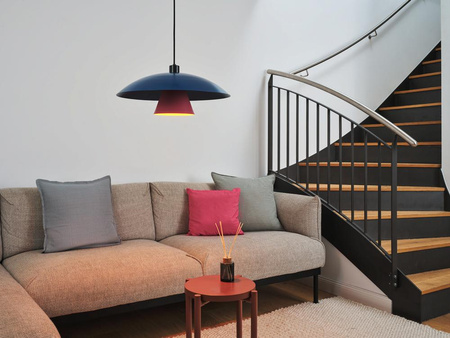 Lampa Sufitowa Wisząca E27 Niebieska Różowa Decor Flying Mushroom Pendant Osram