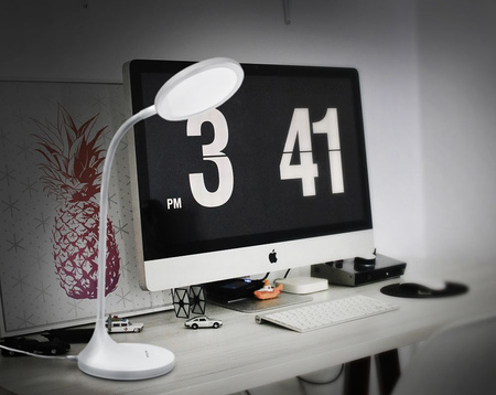 Lampka Biurkowa LED 20W 1700lm 4100K Neutralna CRI98 Biała Ściemnialna Videx