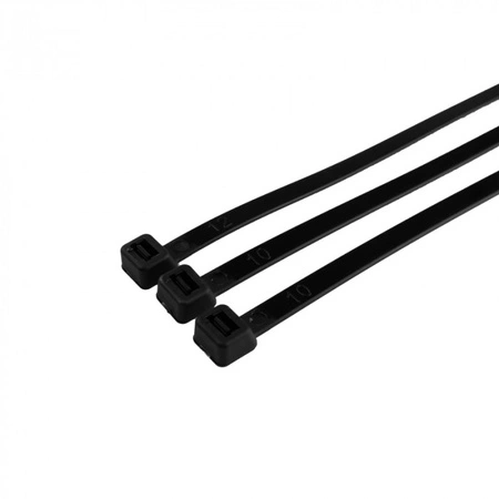 Opaski Zaciskowe Kablowe 7.6x200 mm Czarne UV TRYTYTKI TRYTKI ZIPERKI PREMIUM OKP-76200B .MORE 50 szt.