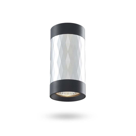 Oprawa Natynkowa SPOT Lampa Sufitowa Punktowa 1x GU10 Czarna TREVOR Videx