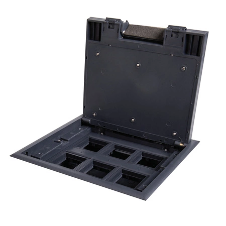 Puszka Podłogowa BIURO+ 22.5x24.5cm INOX KANLUX