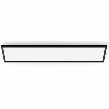 Panel LED Natynkowy Lampa Sufitowa Aurelle Czarna 39W CCT 120x30cm PHILIPS HUE Bluetooth + Przełącznik Dimmer Switch