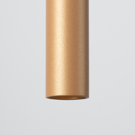 Lampa Sufitowa Wisząca Zwis G9 Żyrandol Tubularna Złota Nowoczesna Pastelo Sollux