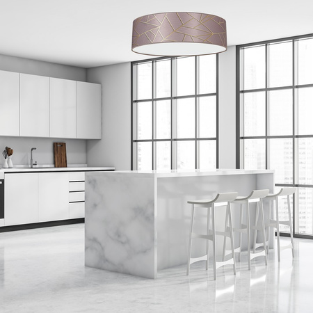 Plafon LED Lampa Sufitowa ZIGGY Różowe Złoto Różowa 3xE27 Ø50cm Milagro