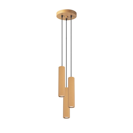 Lampa Wisząca Sufitowa Zwis Tuba Spot 3x GU10 Złota Karbon Deep Space SL.1557 Sollux