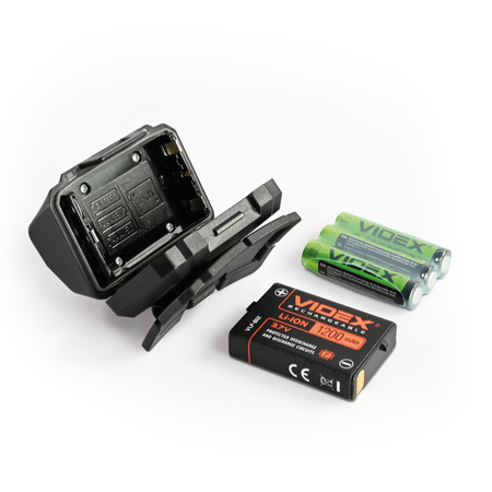 Latarka Czołowa Akumulatorowa LED 10W 500lm Bateryjna Czujnik Ruchu 6 Trybów USB-C Wodoszczelna IP65 Videx