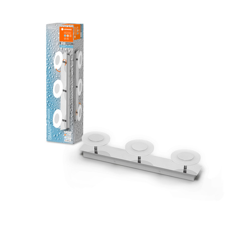 Lampa Sufitowa Ścienna Oprawa Łazienkowa LED 21W 1100lm CCT Ściemnialna Srebrny SMART+ WiFi Orbis Ledvance