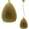 Lampa wisząca złota w stylu glamour MiLAGRO 1xE27 FIJI