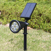 Lampa Ogrodowa LED Solarna Wbijana Reflektor 2W Zimna IP65 czujnik zmierzchu
