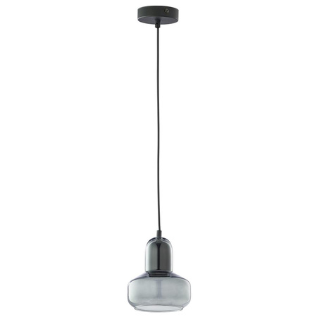 Lampa Sufitowa Wisząca VICHY BLACK S Zwis Czarno-Grafitowa Szklana Elegancka GU10 2320 TK Lighting