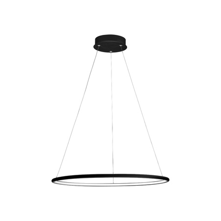 Lampa wisząca ORION okrąg czarny 22W LED IP20 styl nowoczesny minimalistyczny Metal i akryl Milagro