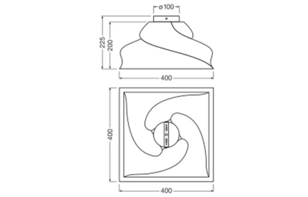 Lampa Sufitowa Dekoracyjna E27 Karton Brązowy Decor Ledvance