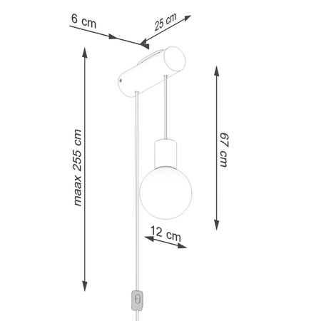 Lampa Ścienna Zwis 1x G9 Naturalne Drewno Biała Nimbi Peach Puff SL.1645 Sollux