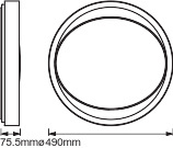 Plafon LED lampa sufitowa ORBIS Eye 32W 3300lm ciepła-zimna 49cm SMART+ WiFi LEDVANCE