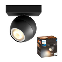 Lampa punktowa Kinkiet LED Spot Buckram Czarny 5W CCT PHILIPS HUE Bluetooth