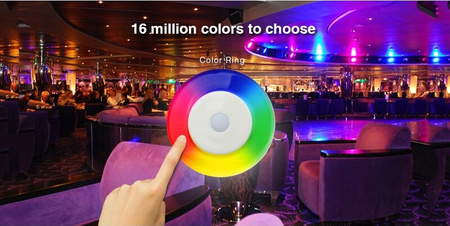 Pilot LED RGB RGB+W radiowy 4 STREFY Wi-Fi DOTYK Mi-Light - FUT096