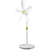 Wentylator Stojący Cyrkulator Powietrza Wiatrak Podłogowy Cichy Biało-zielony