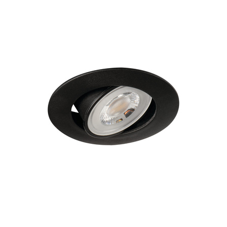 Oprawa Sufitowa Podtynkowa LED FIZU DOWNLIGHT 4.8W 4000K IP20 Ruchoma Czarna KANLUX