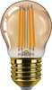Żarówka LED Kulka E27 P45 6W = 40W 470lm 1800K Ciepła Filament Bursztynowa PHILIPS