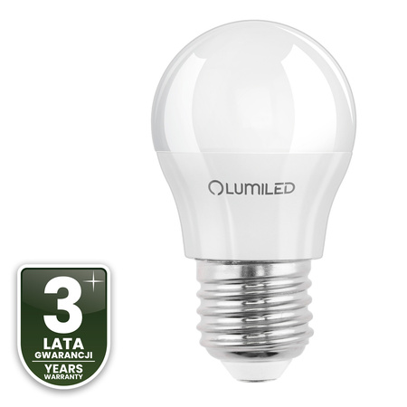 6x Żarówka LED E27 Kulka P45 10W = 75W 1100lm 6500K Zimna 180° LUMILED