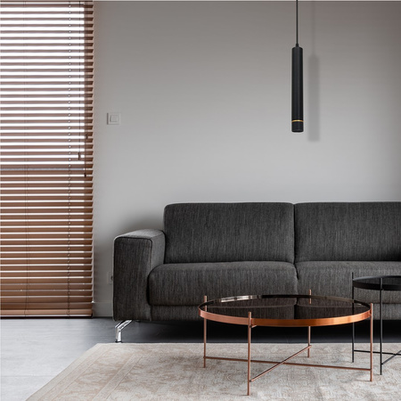 Lampa Wisząca Szynowa 1-fazowa TRACK LIGHT PENDANT Czarna Złota 3W LED Milagro