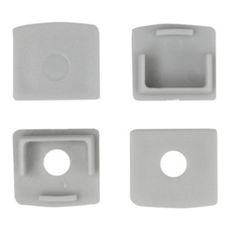 Profil Aluminiowy Natynkowy do LED do Płyt KARTON / GIPS 2m z Przezroczystym Kloszem i Zaślepkami Ecolight