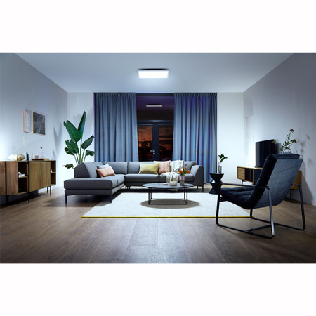 Panel LED Natynkowy Lampa Sufitowa Aurelle Biała 39W CCT 60cm PHILIPS HUE Bluetooth + Przełącznik Dimmer Switch