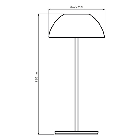 Lampka Dekoracyjna LED 1.8W 160lm 2700K Ciepła Biała IP44 Ściemnialna Tanzania Sanico Goldlux