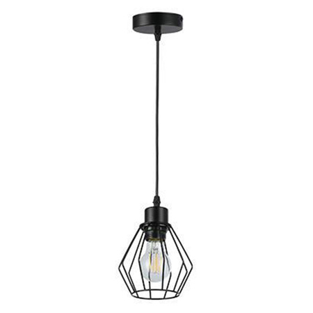 Lampa Sufitowa Oprawa Wisząca Zwis E27 Czarna Otto Masterled