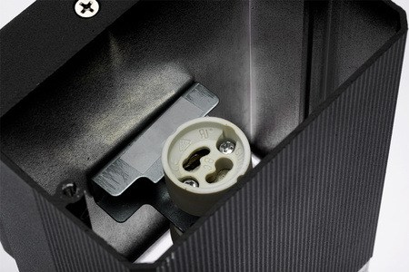 Lampa Ogrodowa Kinkiet Elewacyjny góra dół GU10 Czarny PROTEA LUMILED